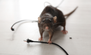 Cable roído por ratón en una vivienda en Valencia