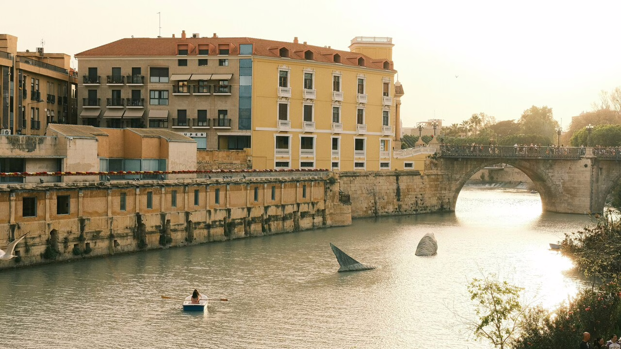 Puente sobre el río Segura en Murcia